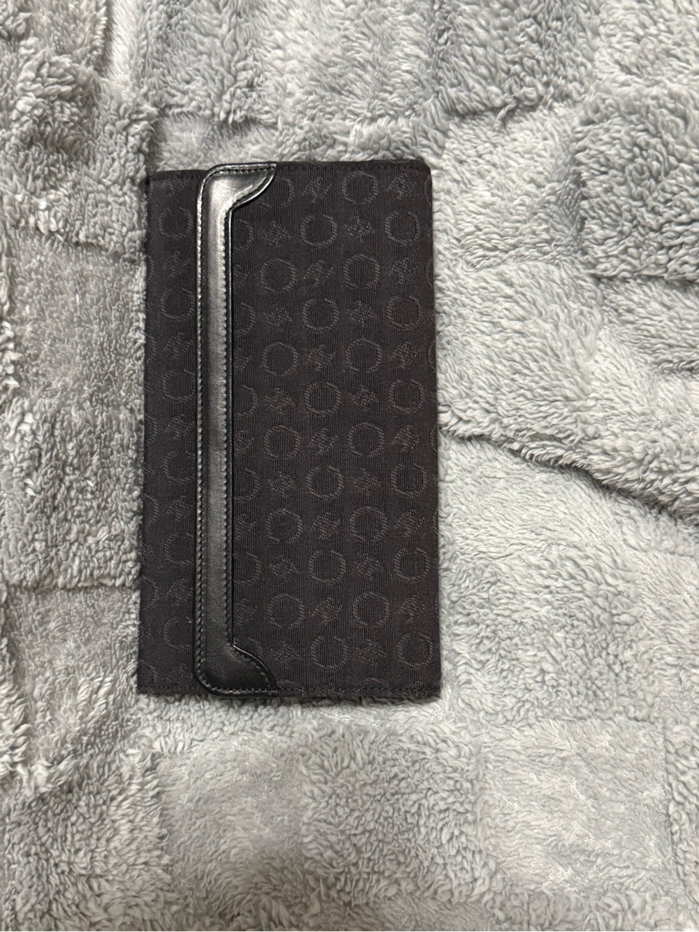 Celine Black Signature Canvas Long Wallet